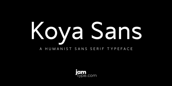 Пример шрифта Koya Sans #1